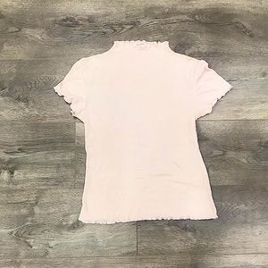 BABY PINK TURTLE NECK TOP